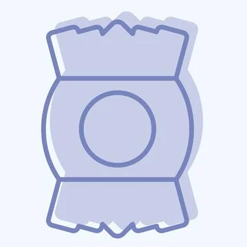Icon Wraping. related to Plastic Product symbol. two tone style. design edi.. Stock Illustration