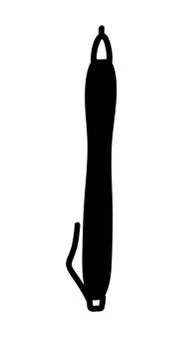 Icon. A writing pen. Stock Illustration