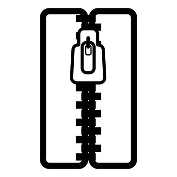 Icon - Zipper 03 Stock Illustration