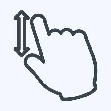 Icon Zoom In - Line Style - Simple illustration,Editable stroke Stock Illustration