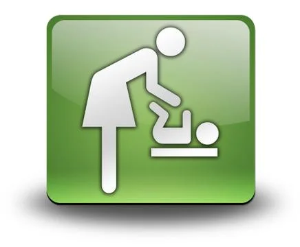 Icon/button/pictogram "baby change" Stock Illustration