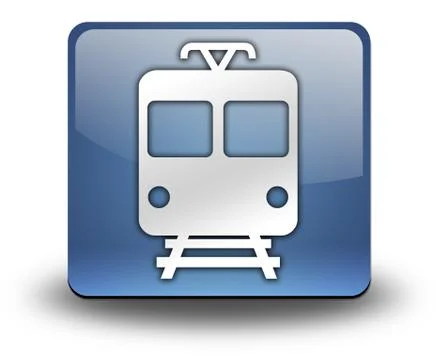 Icon/button/pictogram "train / mass transit" Illustrazione stock