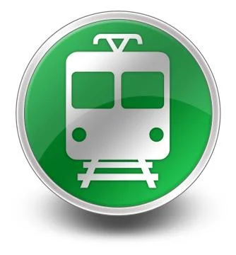 Icon/button/pictogram "train / mass transit" Stock Illustration