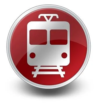 Icon/button/pictogram "train / mass transit" Stock-Illustration