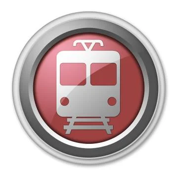 Icon/button/pictogram "train / mass transit" Stock Illustration
