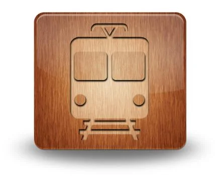 Icon/button/pictogram "train / mass transit" Ilustración de archivo