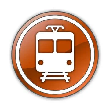 Icon/button/pictogram "train / mass transit" Stock Illustration