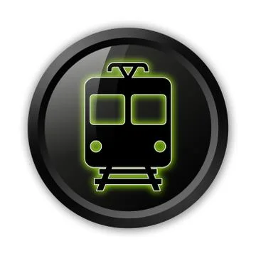 Icon/button/pictogram "train / mass transit" Stock Illustration