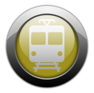 Icon/button/pictogram "train / mass transit" Illustrazione stock