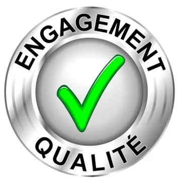 Icône engagement qualité Stock Illustration