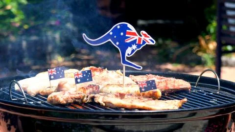 Iconic Australian BBQ close up Stock Photos