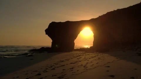 Iconic beach in Sumba Stock Footage 302958277