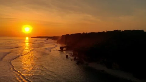 Iconic beach in Sumba Stock Footage 302958645