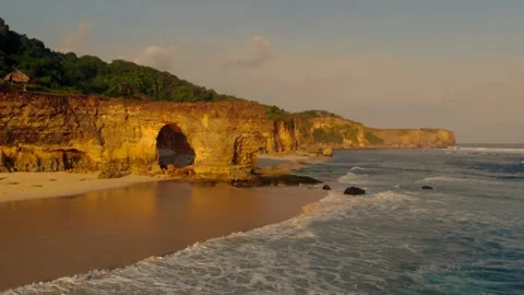 Iconic beach in Sumba Stock Footage 302958846