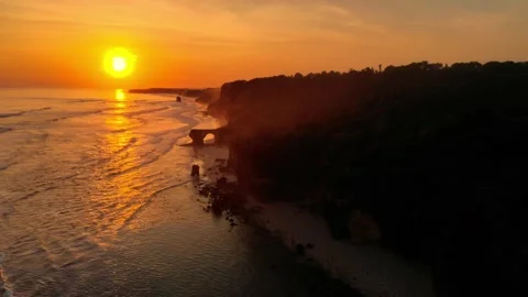 Iconic beach in Sumba Stock Footage 302983012