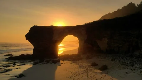 Iconic beach in Sumba Stock Footage 302983129