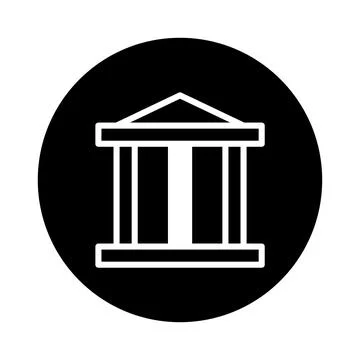 Iconic classical architecture symbol representing historic buildings and in.. Stock Illustration