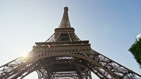 The iconic Eiffel Tower in Paris, France. Stock Footage 315293111