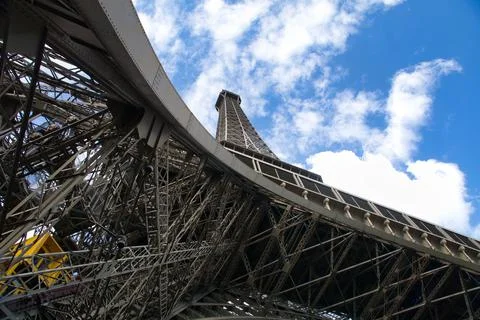 Iconic Eiffel Tower in Paris 스톡 사진