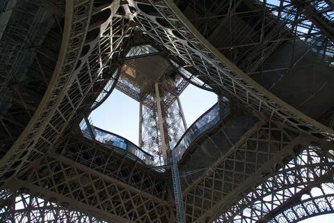 Iconic Eiffel Tower in Paris Stock Photos
