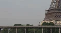 Iconic Eiffel Tower Paris Seine River Bir-Hakeim Bridge Metro Passing Moving HD Footage
