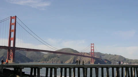Iconic Golden Gate Bridge Video stock 184192524