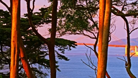 Iconic Golden Gate Bridge in San Francisco Bay near Pacific Ocean Stock Footage 76830607
