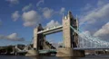 Iconic Landmark London Tower Bridge Car Traffic United Kingdom Thames River Day HD Footage