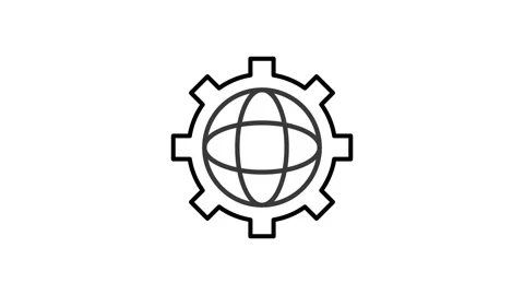 Iconic logo for the Internet of Things, illustrating a network of connected.. Stock Footage 332853469
