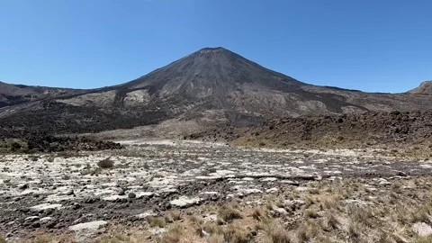 Iconic Mount Ngauruhoe or Mount Doom : Dramatic Volcanic Landscape and Scen.. Stock-Footage 285353435