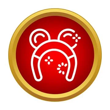 Iconic mouse ears headband representing amusement park fun Stock-Illustration