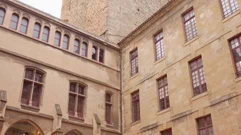 Iconic Narbonne Cathedral build in 14th Century, Narbonne, France Video stock 337157098