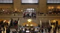 Iconic New York City Landmark Grand Central Station Terminal People Commuting HD Footage
