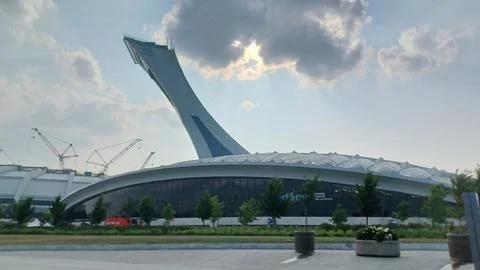 Iconic Olympic Stadium Tower Architecture Structure Stock Photos