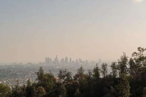 The iconic Paranormal Activity setting in Los Angeles on a bright, sunny day Fotos de archivo