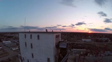The iconic P&amp;H building during demolition Stock Footage 51802521