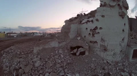 The iconic P&amp;H building during demolition Stock Footage 51802541