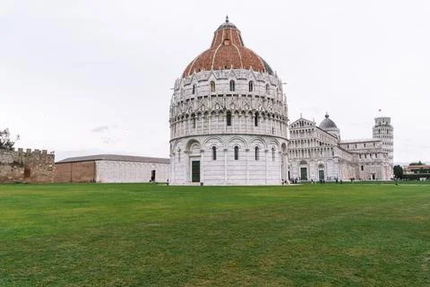 The Iconic Pisa Complex A Timeless View Stock Photos