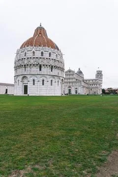 The Iconic Pisa Complex A Timeless View Stock Photos