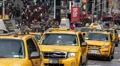 Iconic Place Times Square New York City Car Traffic Yellow Cab Taxi YellowCab HD Footage