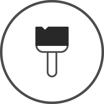 Iconic Representation of a Paintbrush: A Simple and Modern Artistic Tool De.. イラスト素材