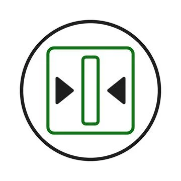 Iconic representation showcases resizing capabilities for multimedia applic.. Stock Illustration