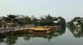 Iconic Sightseeing Boat Passing Timelapse Day Nanjing Confucius Temple Fuzimiao HD Footage