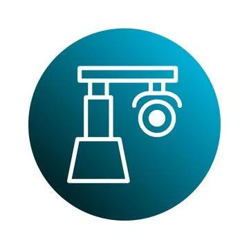 Iconic surveillance camera with sophisticated security technology symbolizi.. Stock Illustration