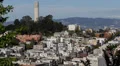Iconic Telegraph Hill Neighborhood San Francisco Skyline Cityscape California US HD Footage