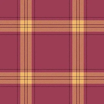 Iconic vector textile check, multicolor plaid seamless fabric. Flannel back.. Stock Illustration