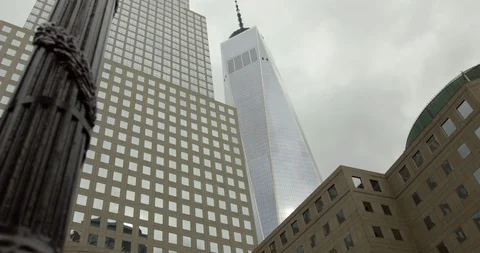 The Iconic World Trade Centre In Beautiful New York City With Skyline Buildings Stock Footage 112348941