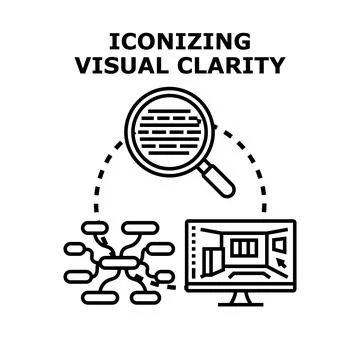 Iconizing data and information for visual clarity Stock Illustration