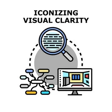 Iconizing data and information for visual clarity イラスト素材