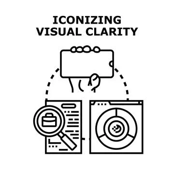 Iconizing visual clarity in business data analysis イラスト素材